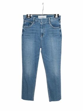 Frank & Eileen Derry slim straight jeans size 28 raw hem capsule minimalist